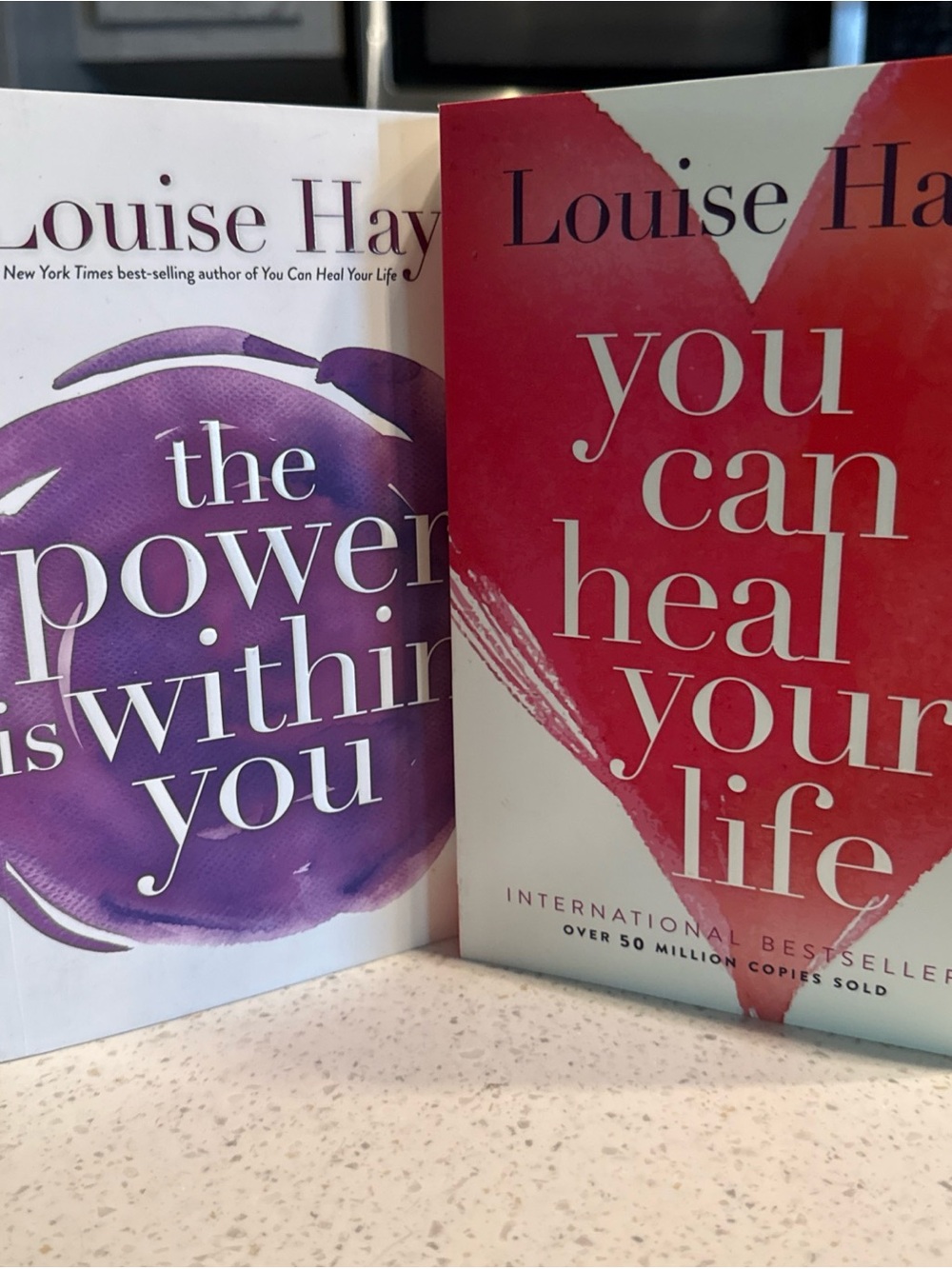 Lot 2 Louise Hay Books (New)You Can Heal Your Life & (Used) The Power Within You
